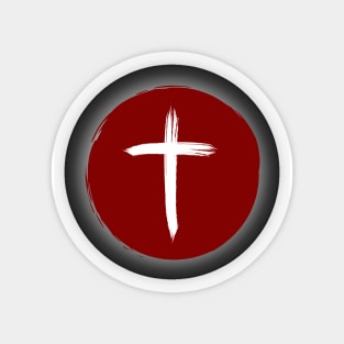 Christian Cross of Christ on Solar Eclipse Sticker
